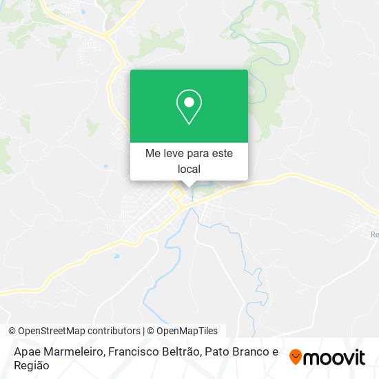 Apae Marmeleiro mapa
