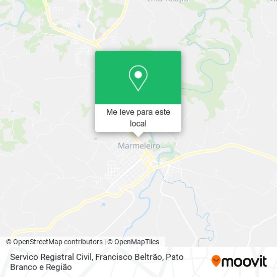Servico Registral Civil mapa