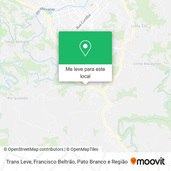 Trans Leve mapa