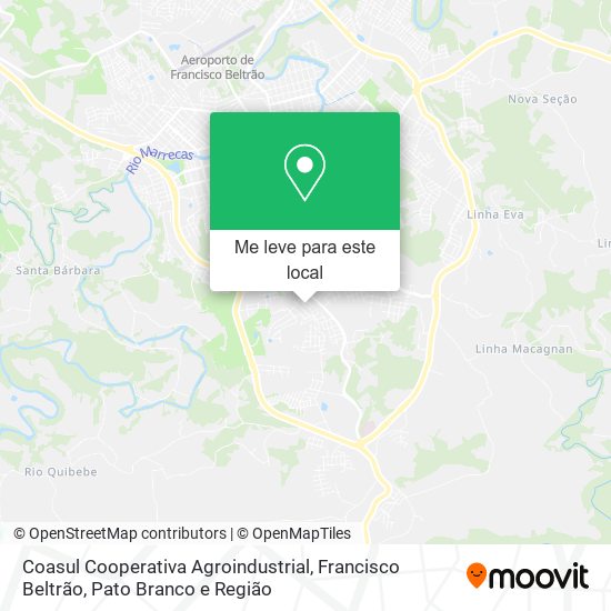 Coasul Cooperativa Agroindustrial mapa