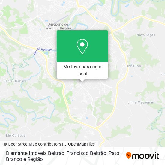 Diamante Imoveis Beltrao mapa