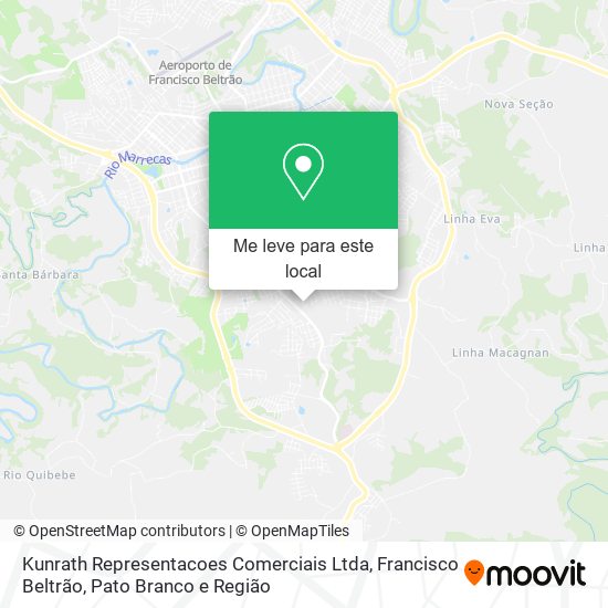 Kunrath Representacoes Comerciais Ltda mapa