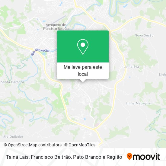 Tainá Lais mapa