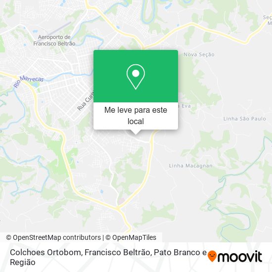 Colchoes Ortobom mapa