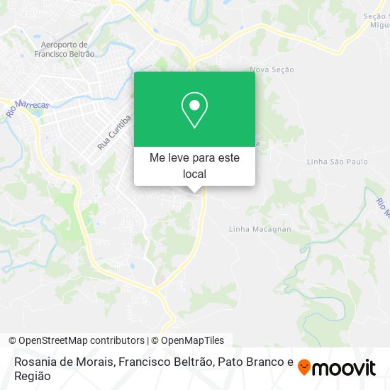 Rosania de Morais mapa
