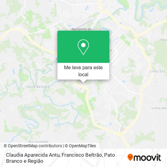 Claudia Aparecida Antu mapa