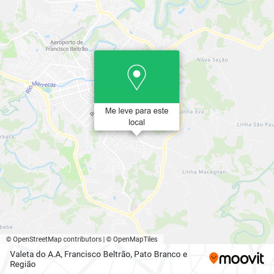 Valeta do A.A mapa
