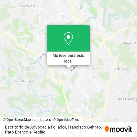 Escritório de Advocacia Follador mapa