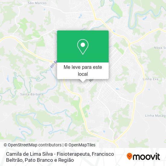Camila de Lima Silva - Fisioterapeuta mapa