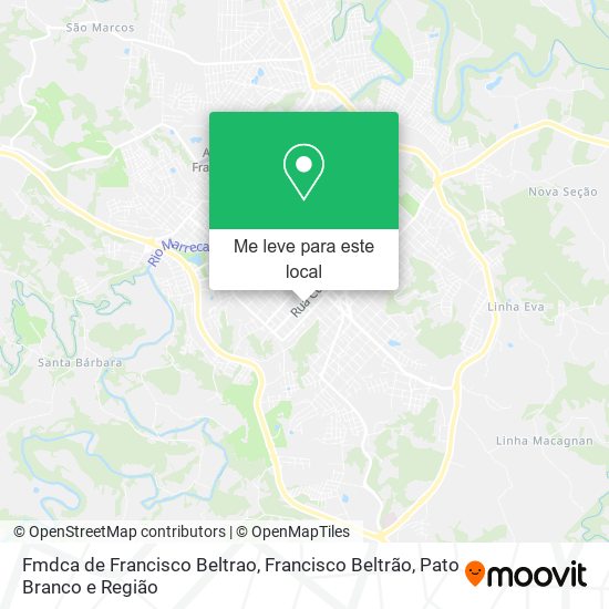 Fmdca de Francisco Beltrao mapa