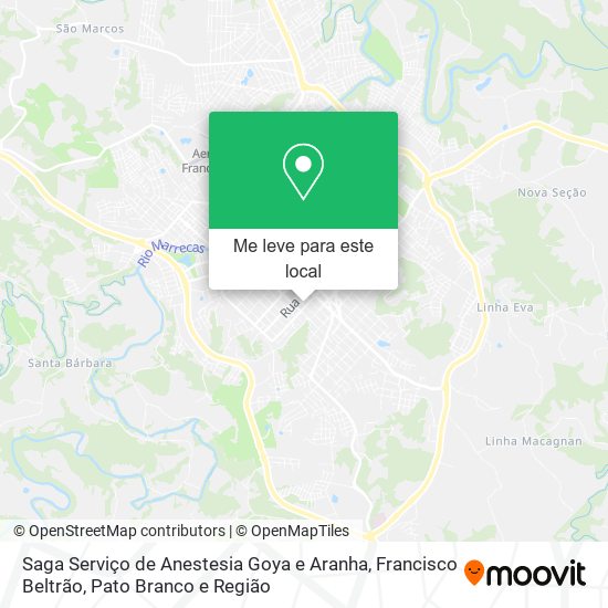 Saga Serviço de Anestesia Goya e Aranha mapa