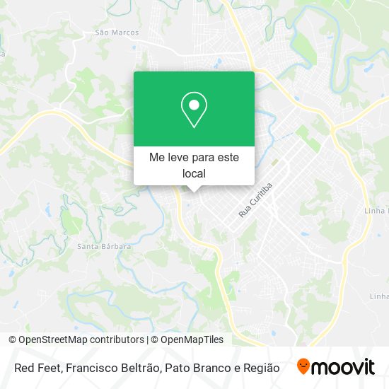 Red Feet mapa