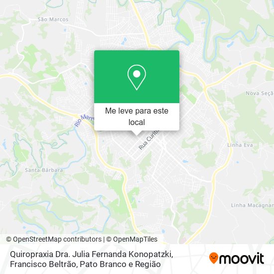Quiropraxia Dra. Julia Fernanda Konopatzki mapa