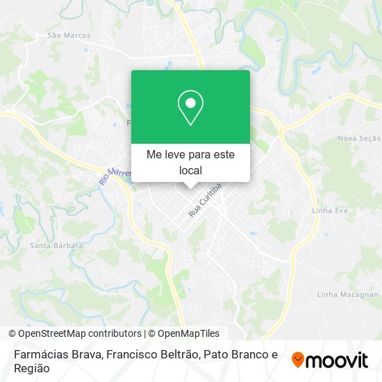 Farmácias Brava mapa