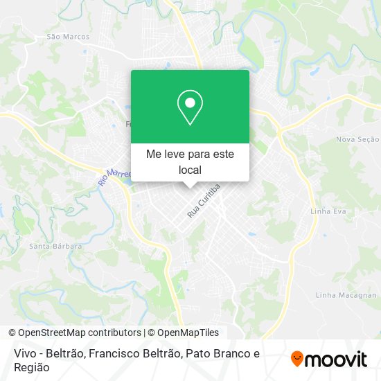 Vivo - Beltrão mapa