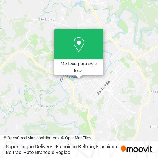 Super Dogão Delivery - Francisco Beltrão mapa