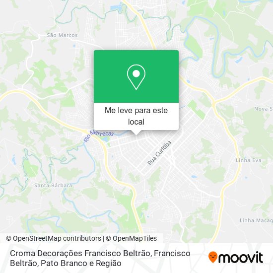 Croma Decorações Francisco Beltrão mapa