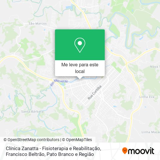 Clínica Zanatta - Fisioterapia e Reabilitação mapa