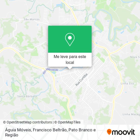 Águia Móveis mapa