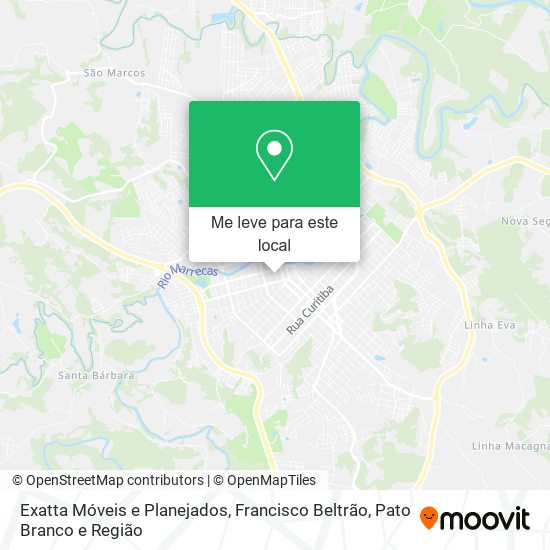 Exatta Móveis e Planejados mapa