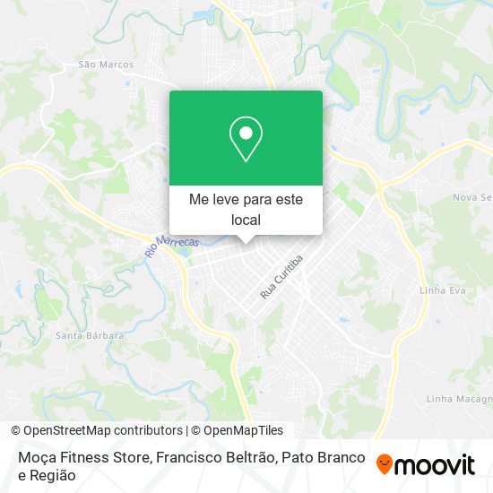 Moça Fitness Store mapa