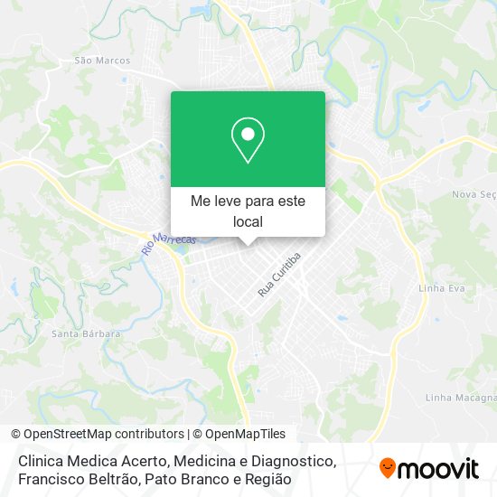 Clinica Medica Acerto, Medicina e Diagnostico mapa