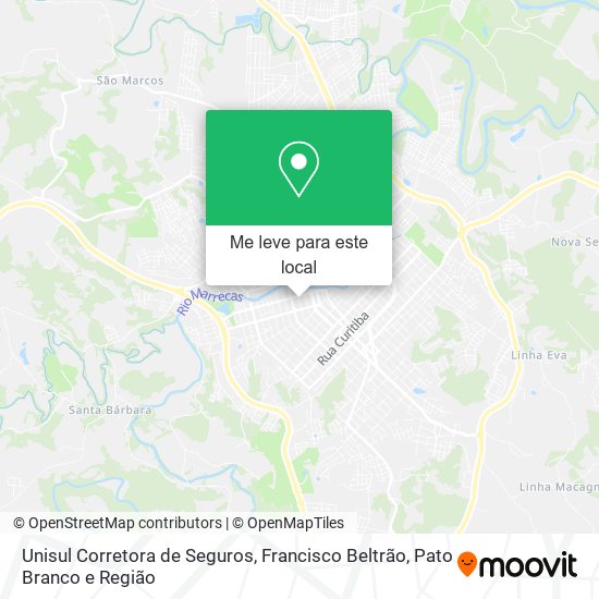 Unisul Corretora de Seguros mapa