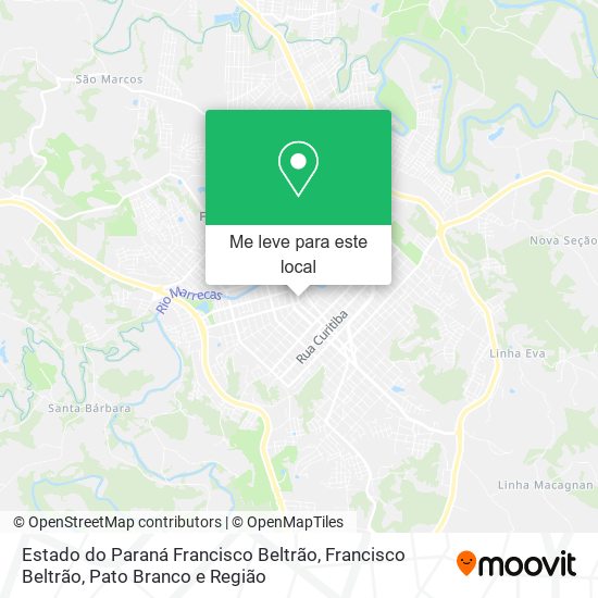 Estado do Paraná Francisco Beltrão mapa