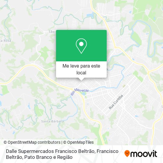 Dalle Supermercados Francisco Beltrão mapa