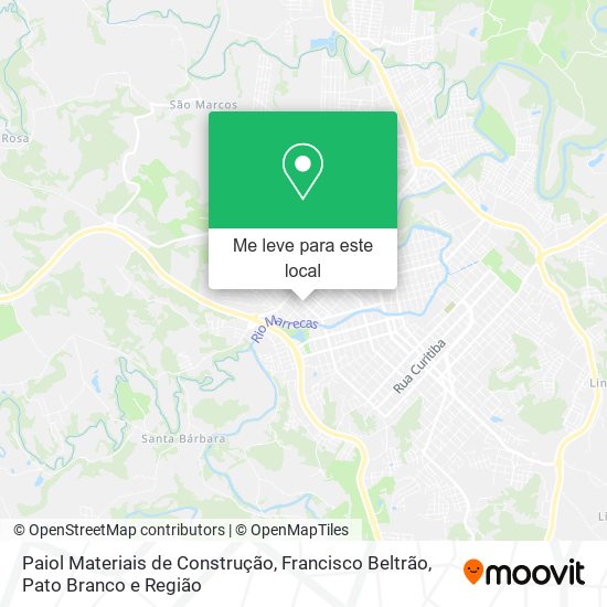 Paiol Materiais de Construção mapa