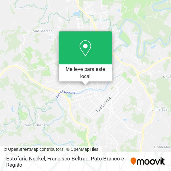 Estofaria Neckel mapa