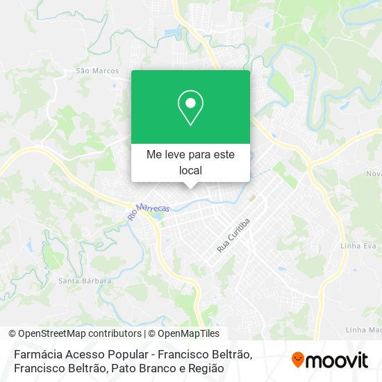 Farmácia Acesso Popular - Francisco Beltrão mapa