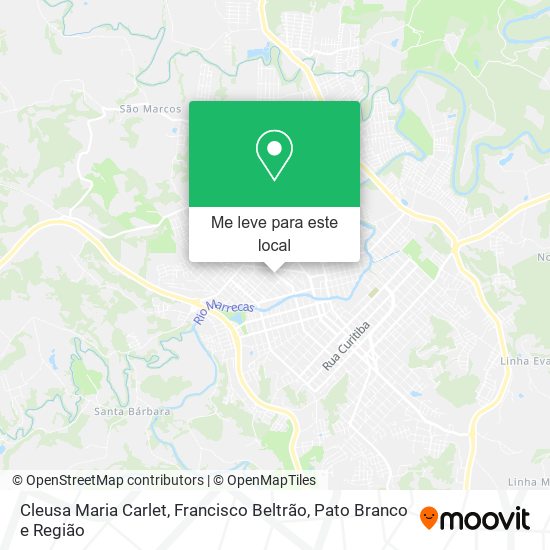 Cleusa Maria Carlet mapa