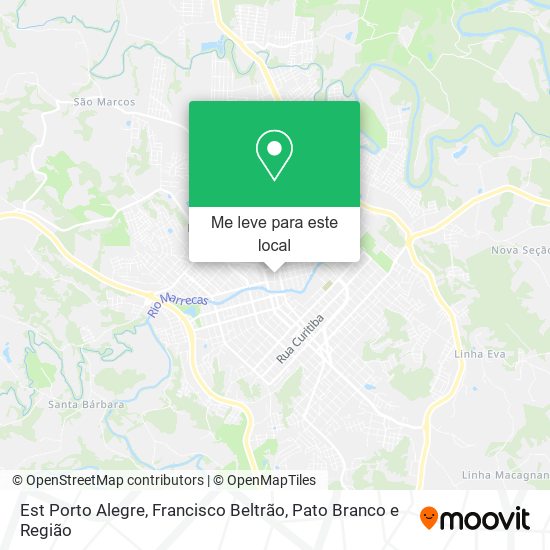 Est Porto Alegre mapa