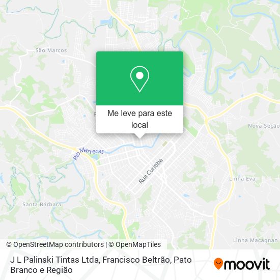 J L Palinski Tintas Ltda mapa