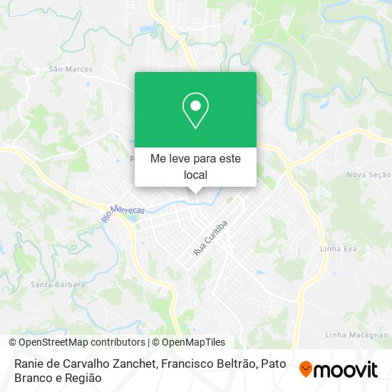 Ranie de Carvalho Zanchet mapa