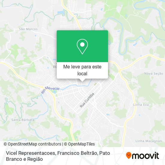 Vicel Representacoes mapa