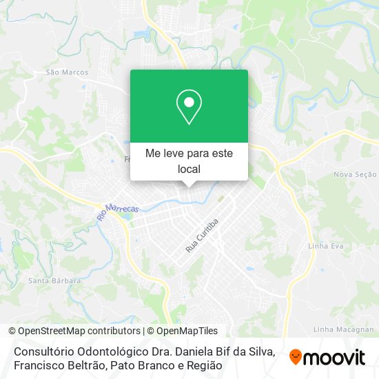 Consultório Odontológico Dra. Daniela Bif da Silva mapa