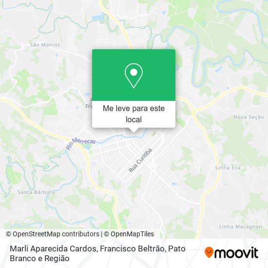 Marli Aparecida Cardos mapa