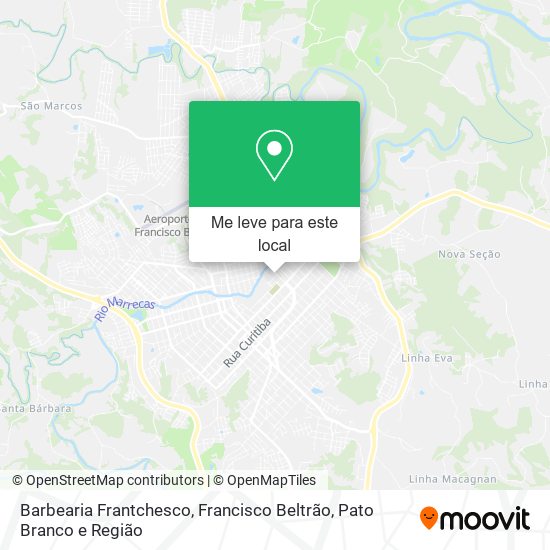 Barbearia Frantchesco mapa