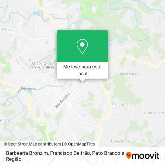 Barbearia Bronzim mapa