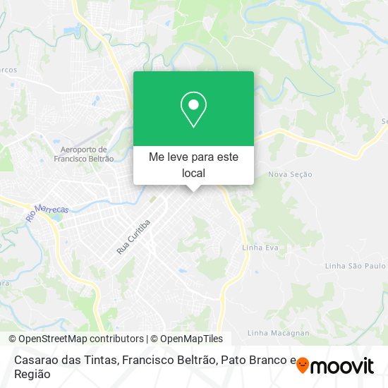 Casarao das Tintas mapa