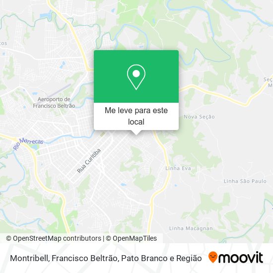 Montribell mapa