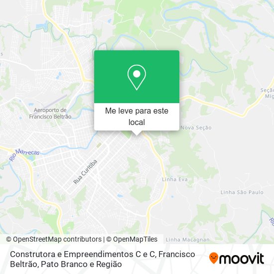 Construtora e Empreendimentos C e C mapa