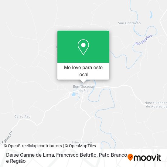 Deise Carine de Lima mapa