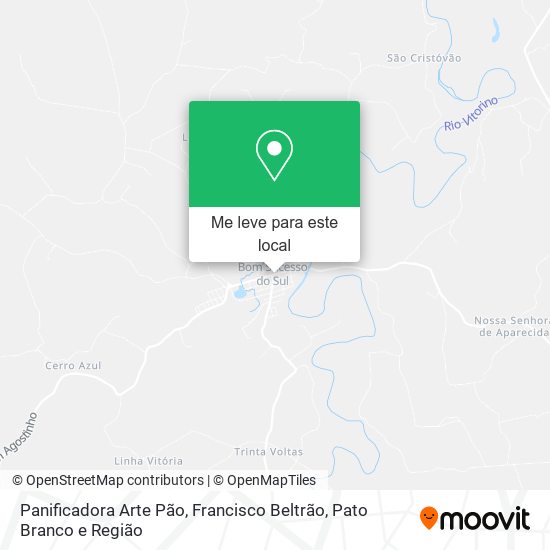 Panificadora Arte Pão mapa