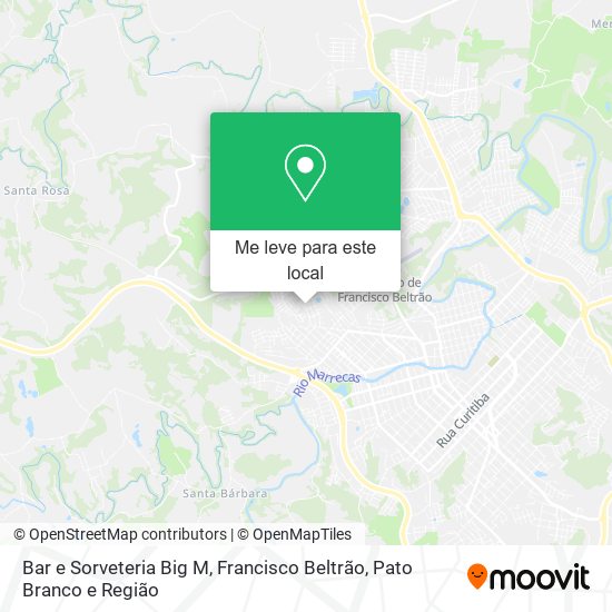 Bar e Sorveteria Big M mapa