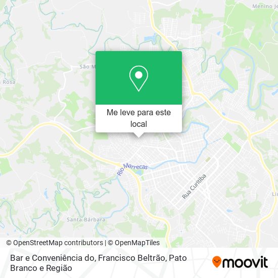 Bar e Conveniência do mapa