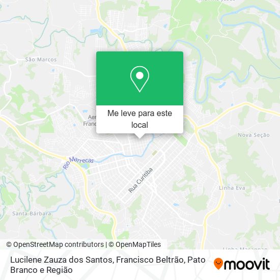 Lucilene Zauza dos Santos mapa