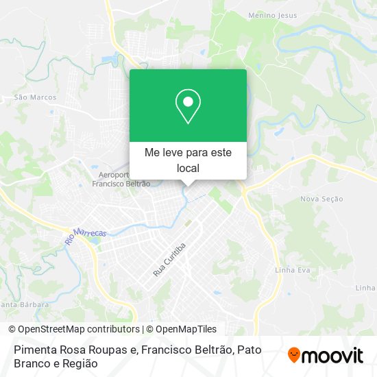 Pimenta Rosa Roupas e mapa